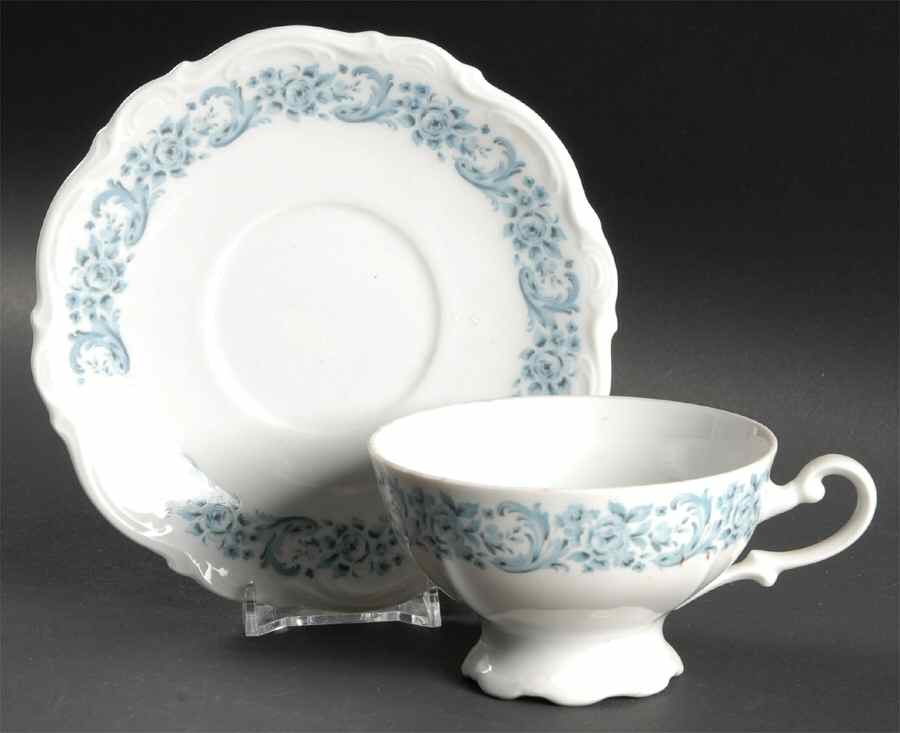 Tara Footed Cup & Saucer Set by Mitterteich-1