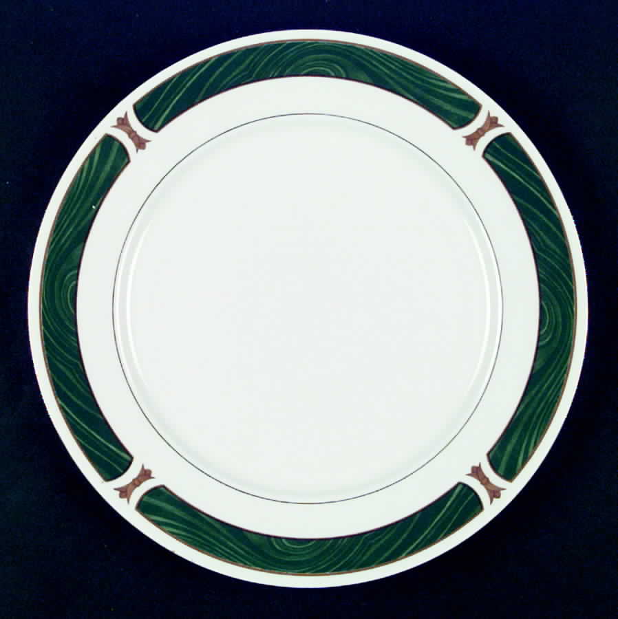 Malachite Dinner Plate by Sango-1