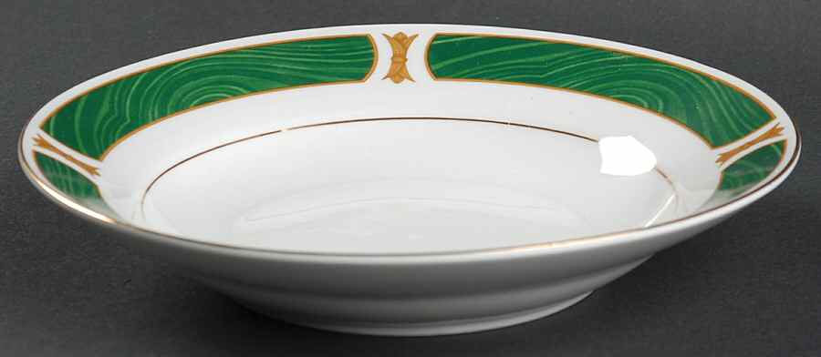 Malachite Coupe Soup Bowl by Sango-1