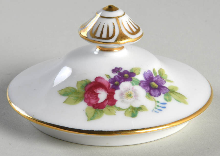 Dresden Rose Lid for Sugar Bowl by Mikuni-1