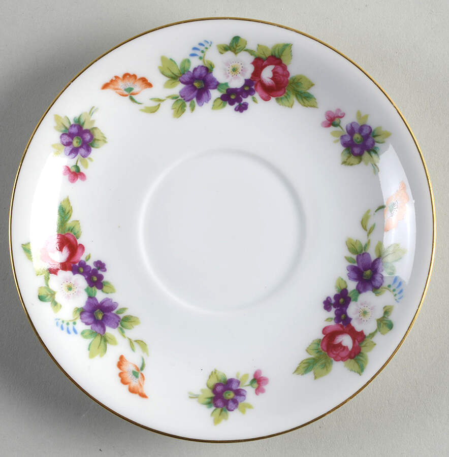 Dresden Rose Saucer by Mikuni-1
