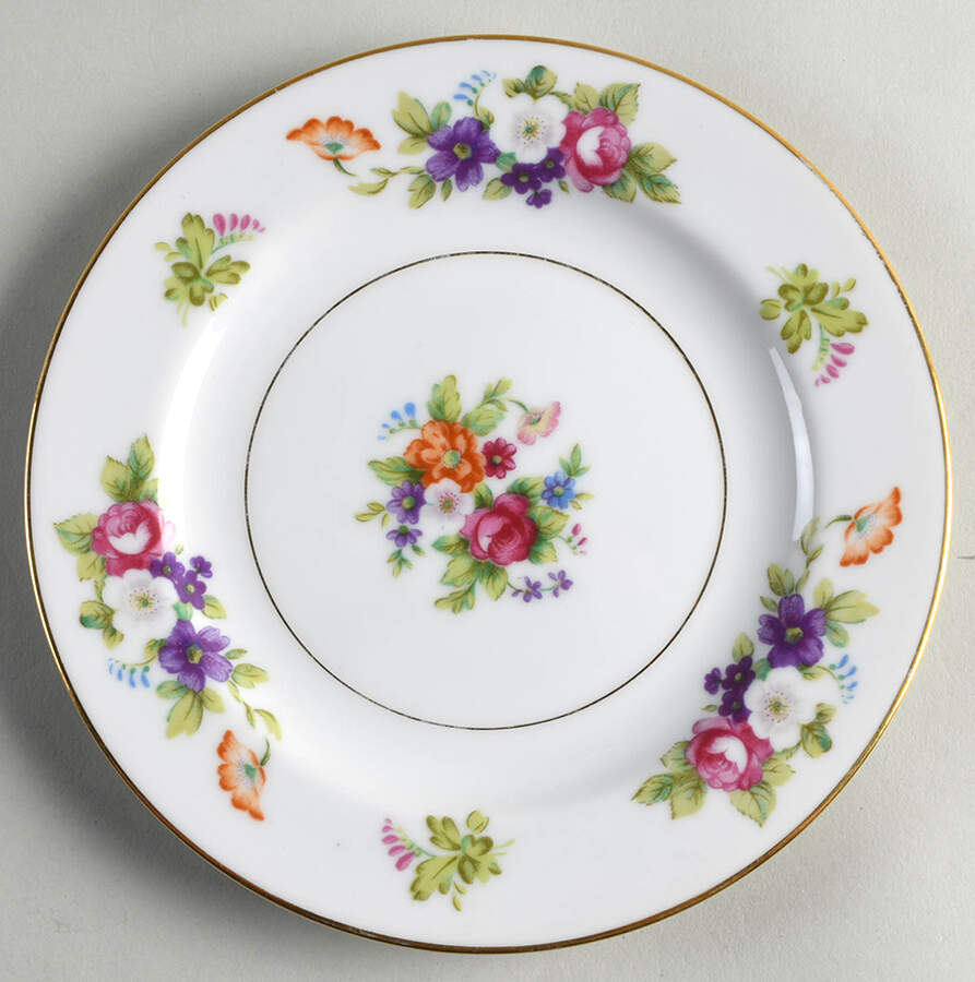 Dresden Rose Bread & Butter Plate by Mikuni-1