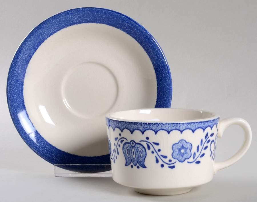 Mtc155 Flat Cup & Saucer Set by Mount Clemens-1