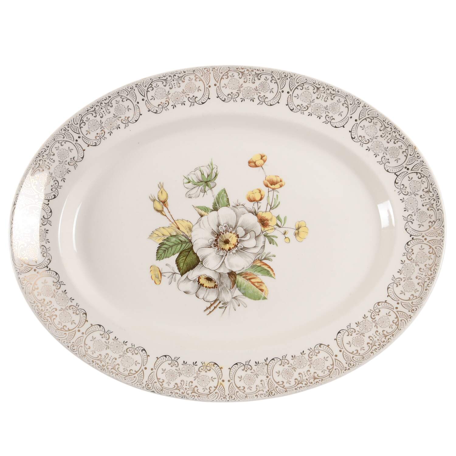 MTC156 13" Oval Serving Platter by Mount Clemens-1