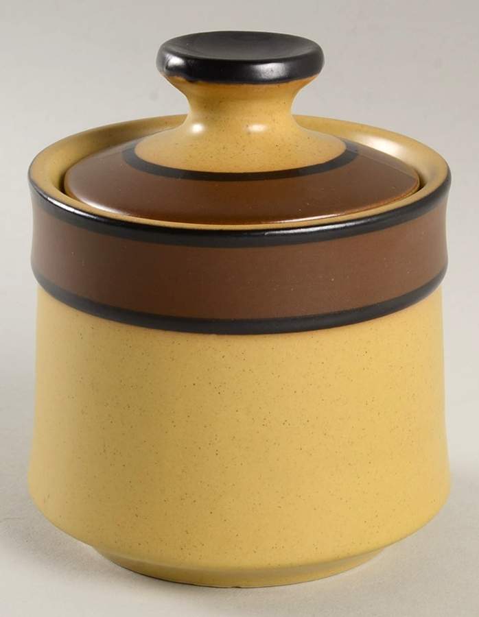 Desert Sand Sugar Bowl & Lid by Modern China & Table Institute-1