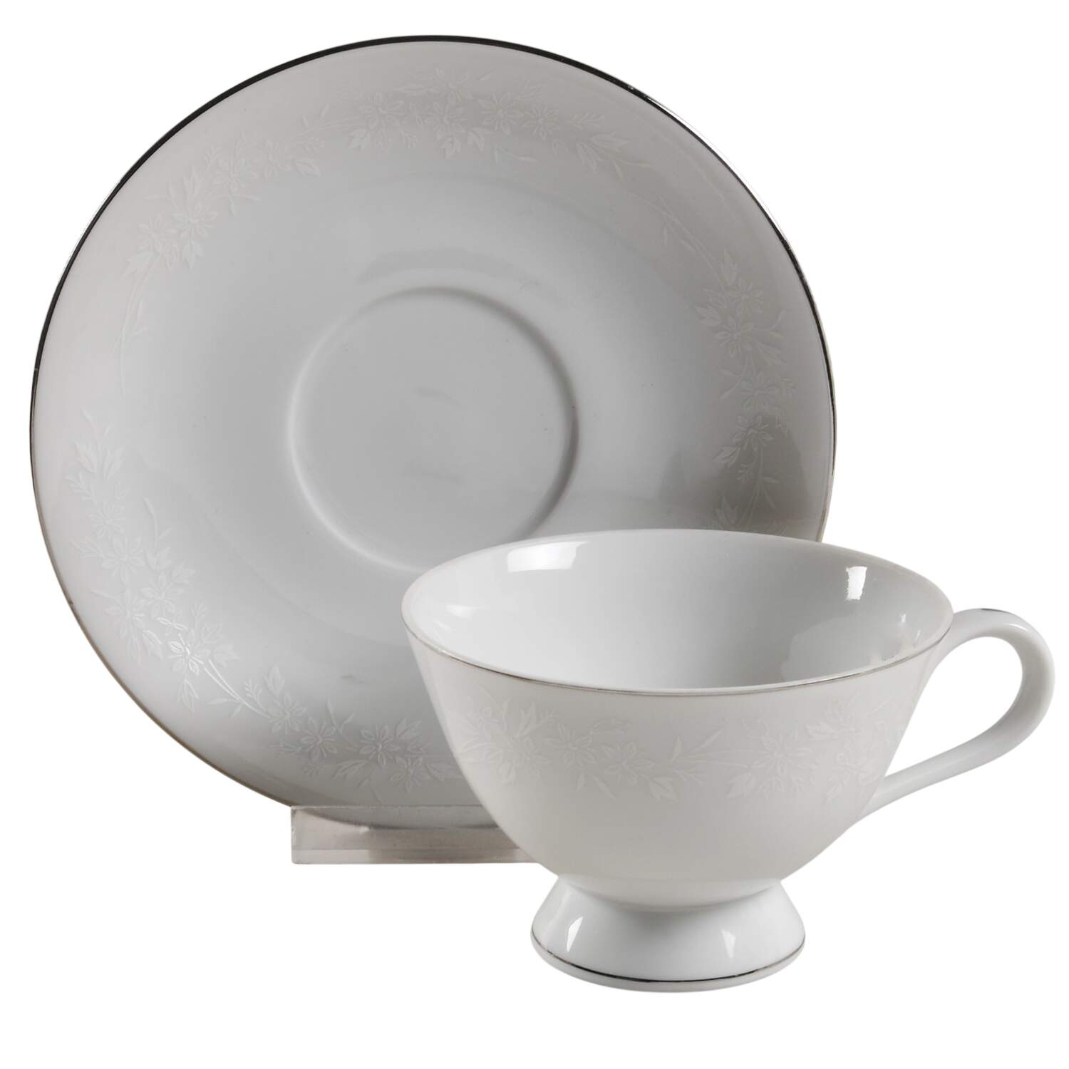 Enchantment Footed Cup & Saucer Set by Modern China & Table Institute-1