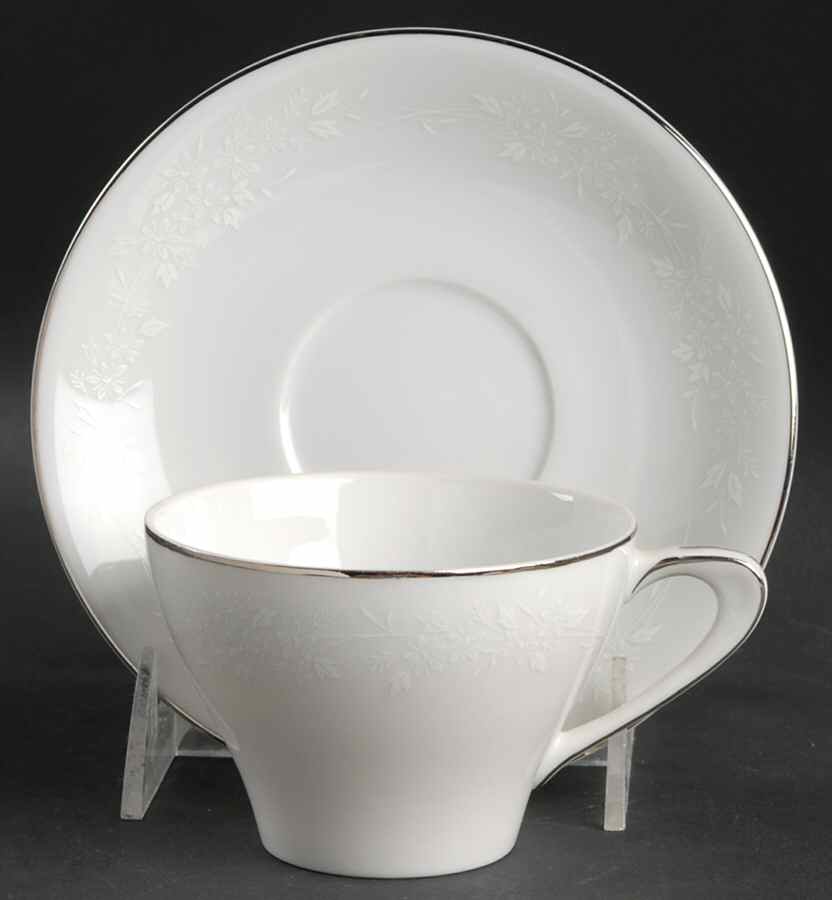 Enchantment Flat Cup & Saucer Set by Modern China & Table Institute-1