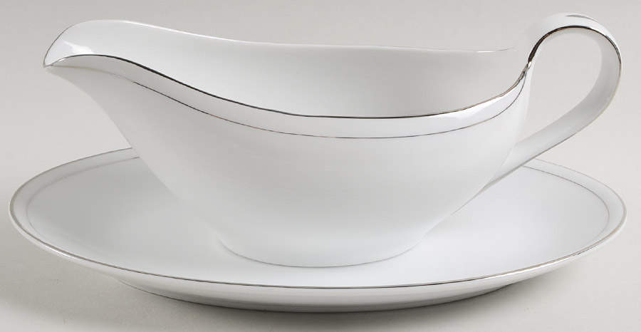 Eternally Yours Gravy Boat & Underplate by Modern China & Table Institute-1
