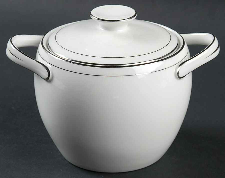 Eternally Yours Sugar Bowl & Lid by Modern China & Table Institute-1