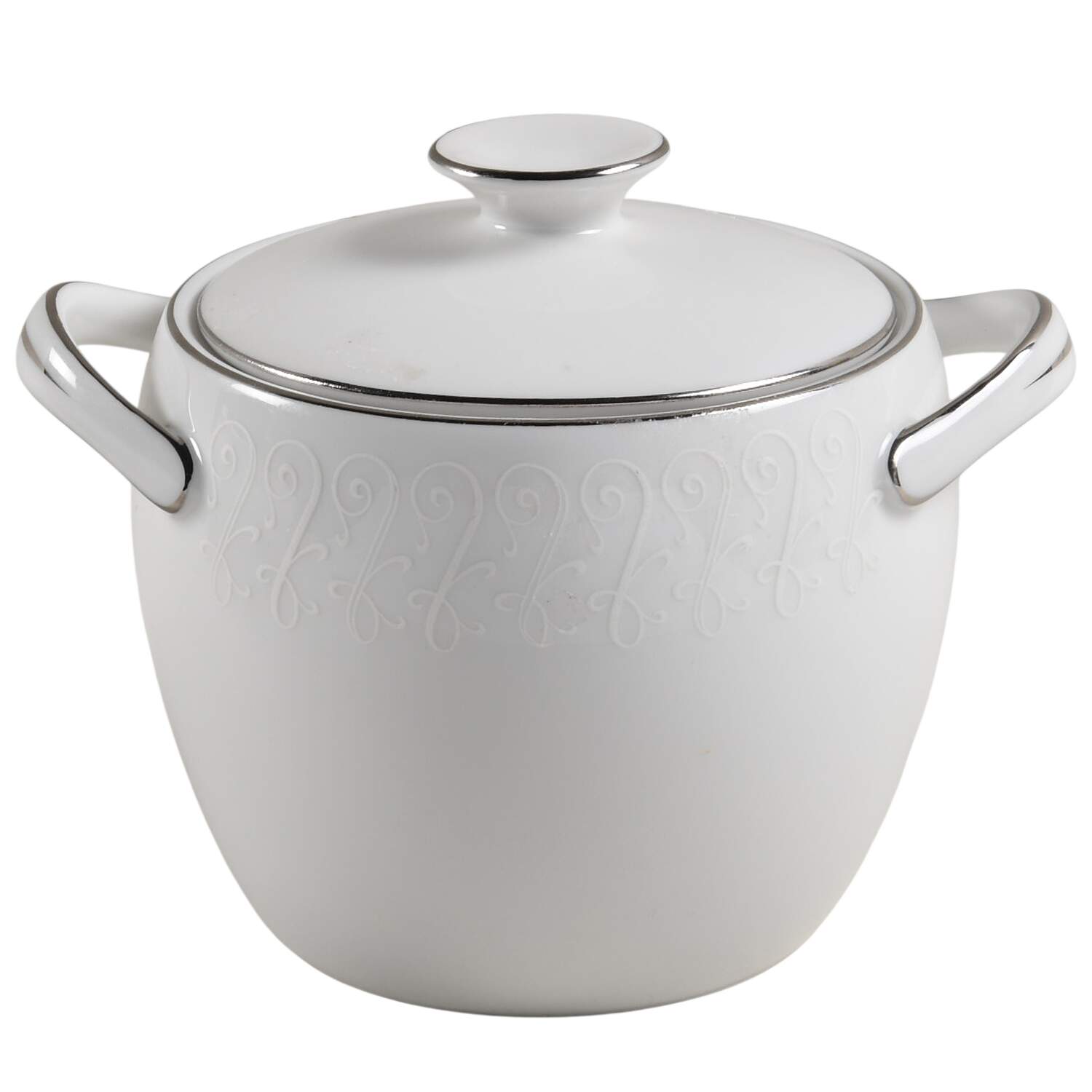 French Melody Sugar Bowl & Lid by Modern China & Table Institute-1
