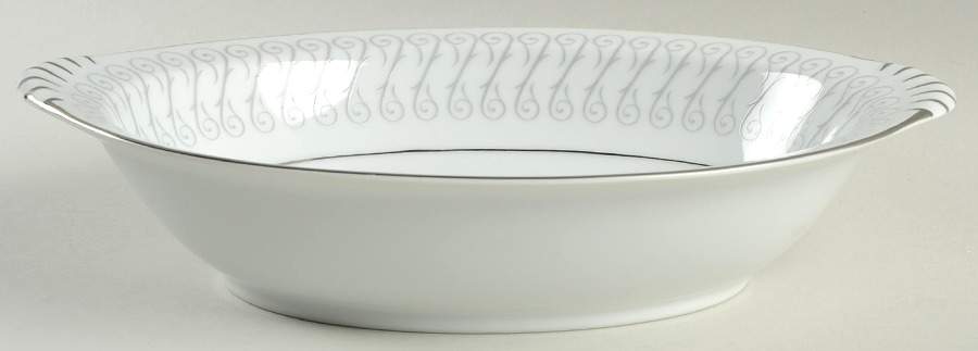 French Melody 11" Oval Vegetable Bowl by Modern China & Table Institute-1
