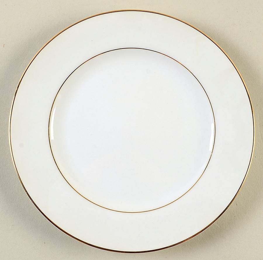 Golden Wedding Day (Smooth) Bread & Butter Plate by Modern China & Table Institute-1