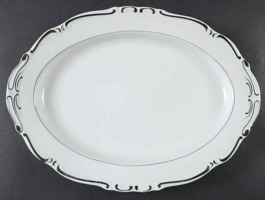 Heirloom 14" Oval Serving Platter by Modern China & Table Institute-1