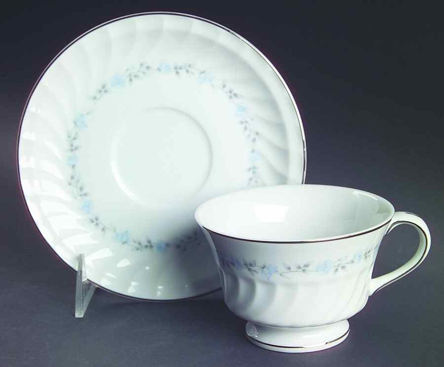 Heritage Footed Cup & Saucer Set by Modern China & Table Institute-1