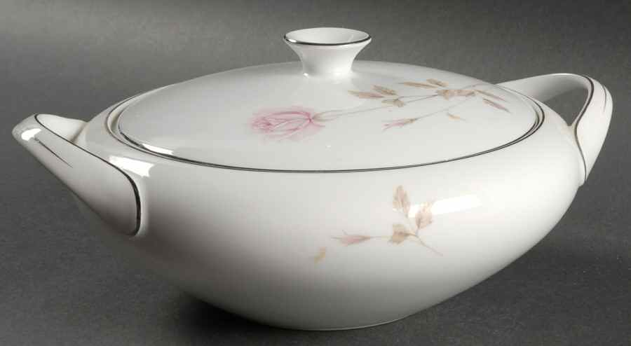 La Rose Round Covered Vegetable by Modern China & Table Institute-1