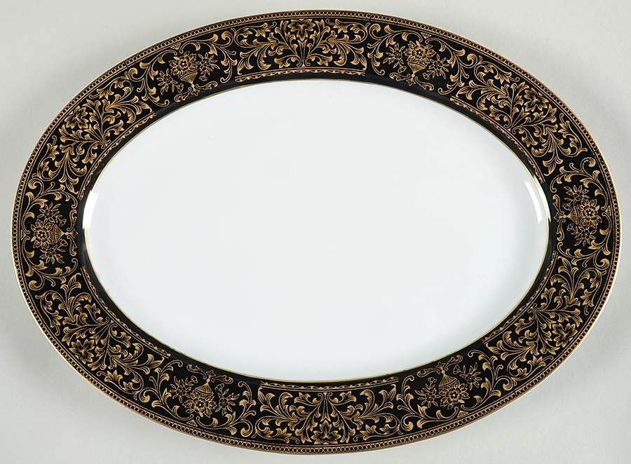 Royal Duchess 14" Oval Serving Platter by Modern China & Table Institute-1