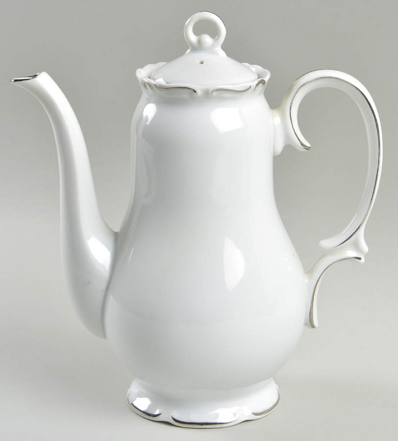Simplicity Coffee Pot & Lid by Modern China & Table Institute-1