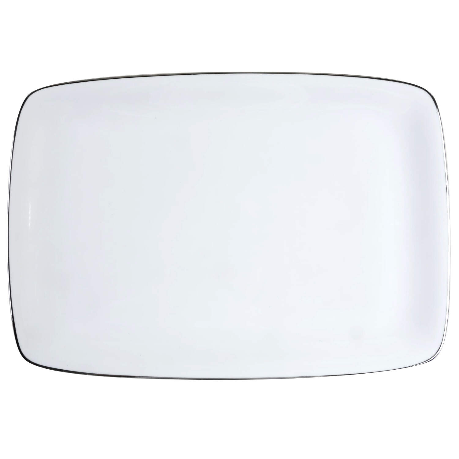 Simplicity 17" Rectangular Serving Platter by Modern China & Table Institute-1