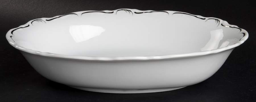 Simplicity 11" Oval Vegetable Bowl by Modern China & Table Institute-1