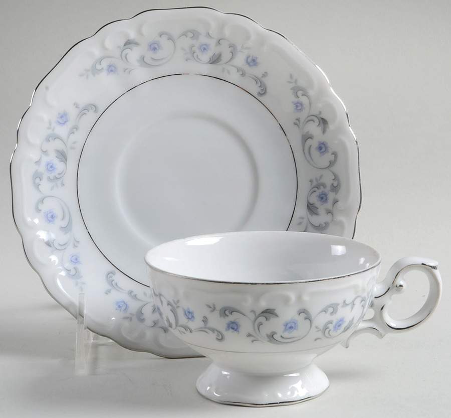 Spring Romance Footed Cup & Saucer Set by Modern China & Table Institute-1