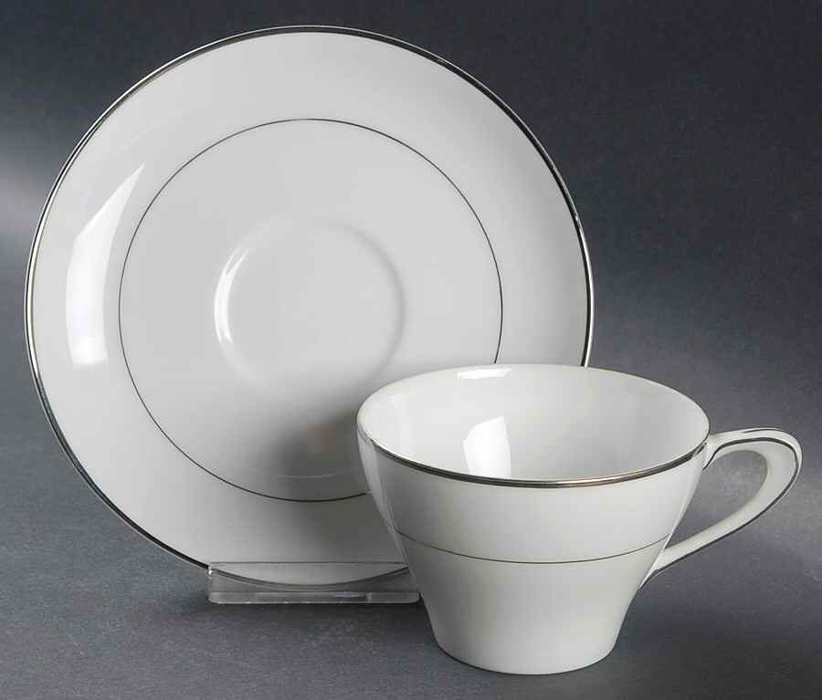 Wedding Day Flat Cup & Saucer Set by Modern China & Table Institute-1