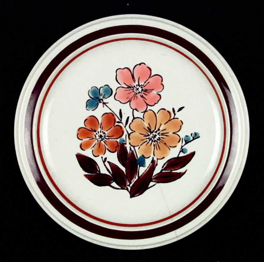 Wild Flower Salad Plate by Newcor-1