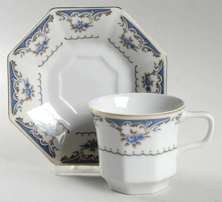Imperial Flat Cup & Saucer Set by Momoyama-1