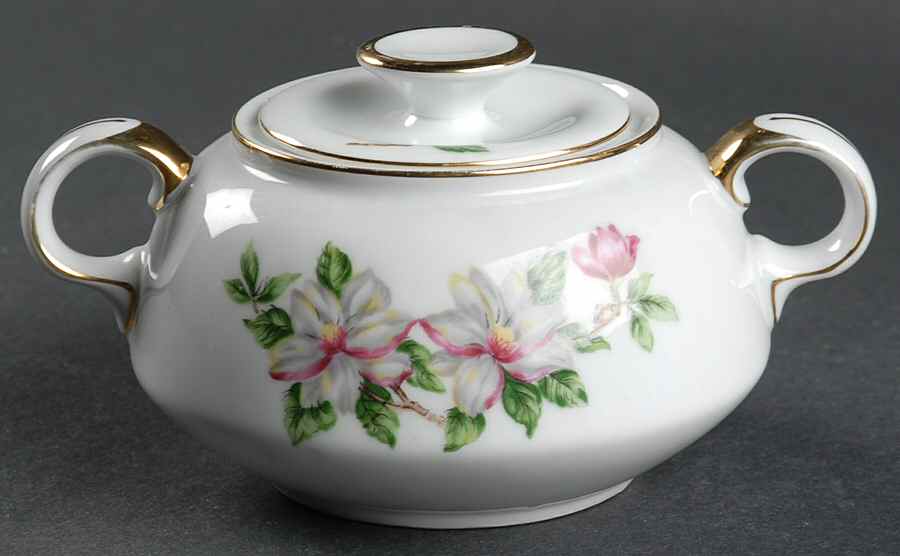 Brenda Sugar Bowl & Lid by Monarch (Japan)-1
