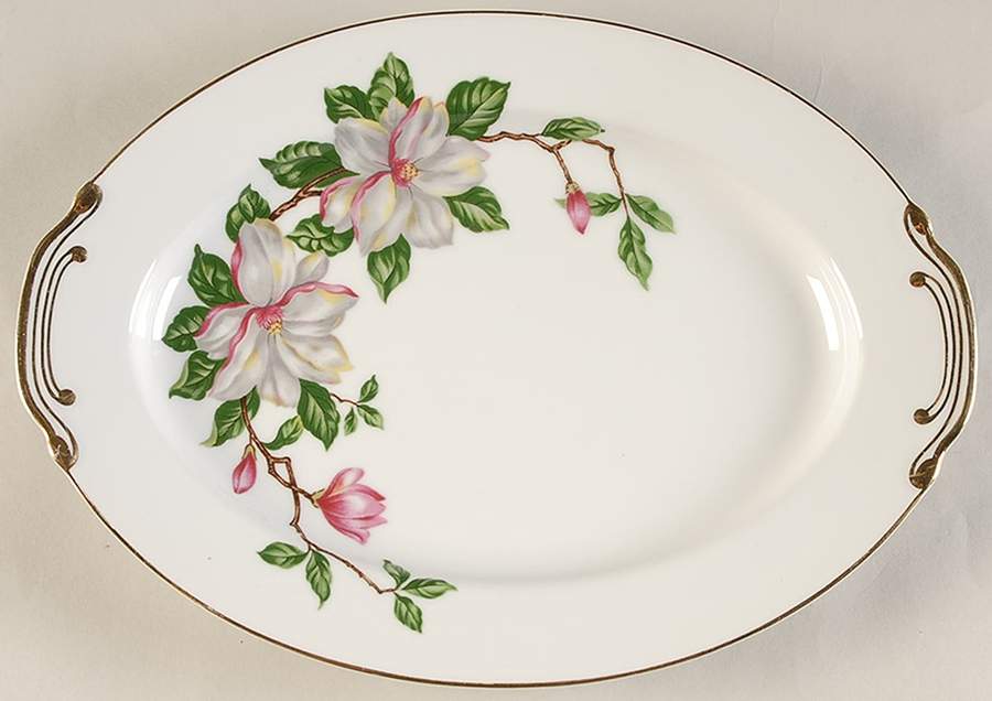 Brenda 12" Oval Serving Platter by Monarch (Japan)-1