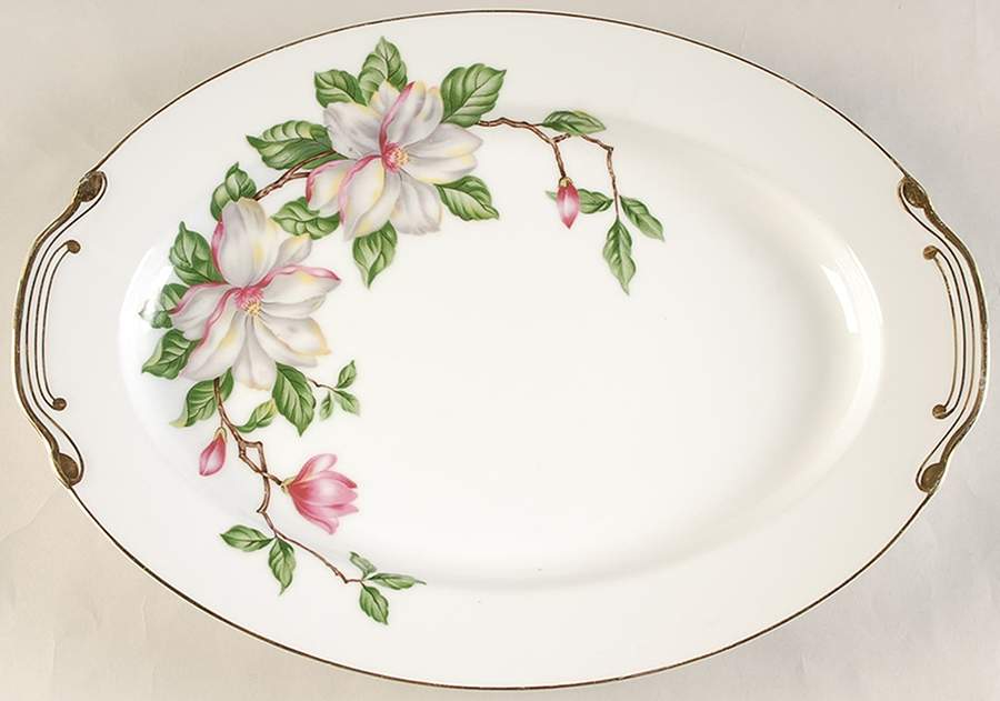 Brenda 16" Oval Serving Platter by Monarch (Japan)-1