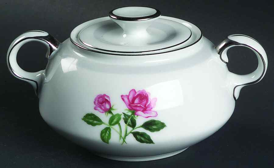 Claudia Sugar Bowl & Lid by Monarch (Japan)-1