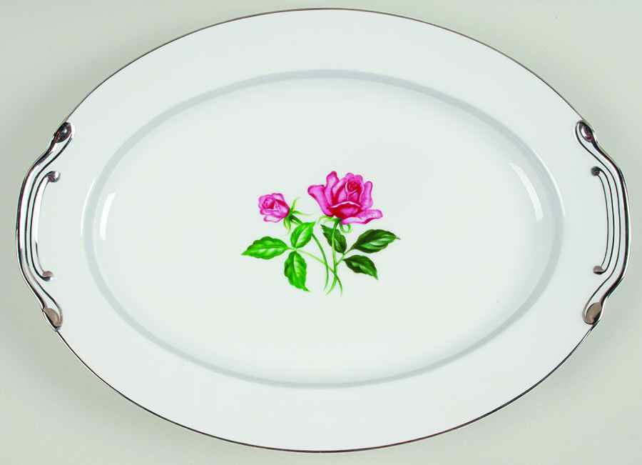 Claudia 16" Oval Serving Platter by Monarch (Japan)-1