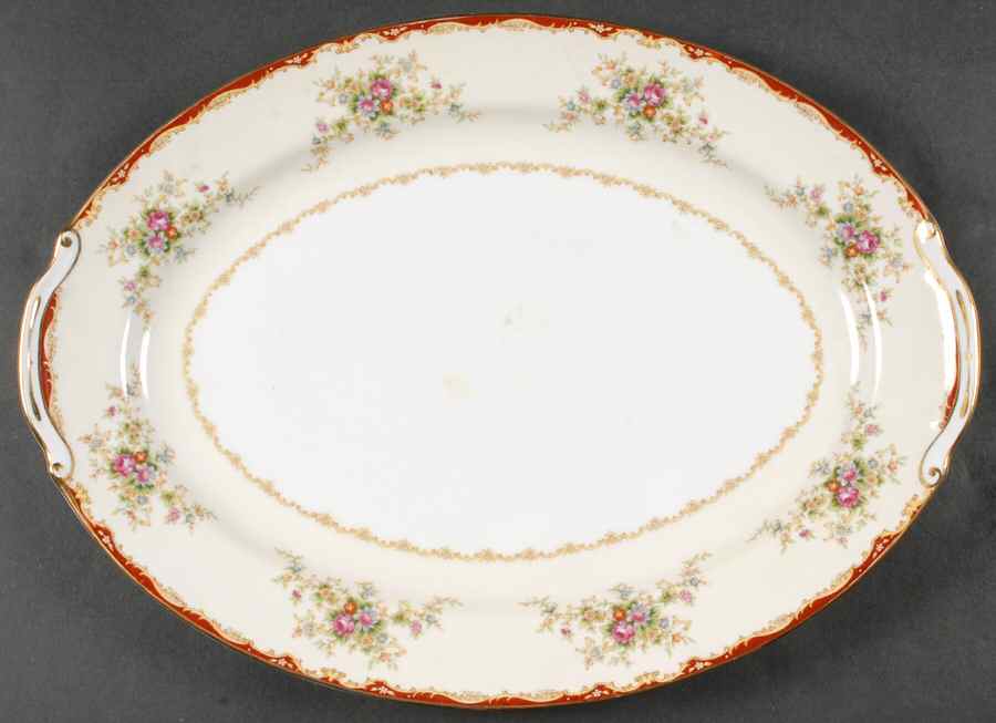 Convina 15" Oval Serving Platter by Monarch (Japan)-1