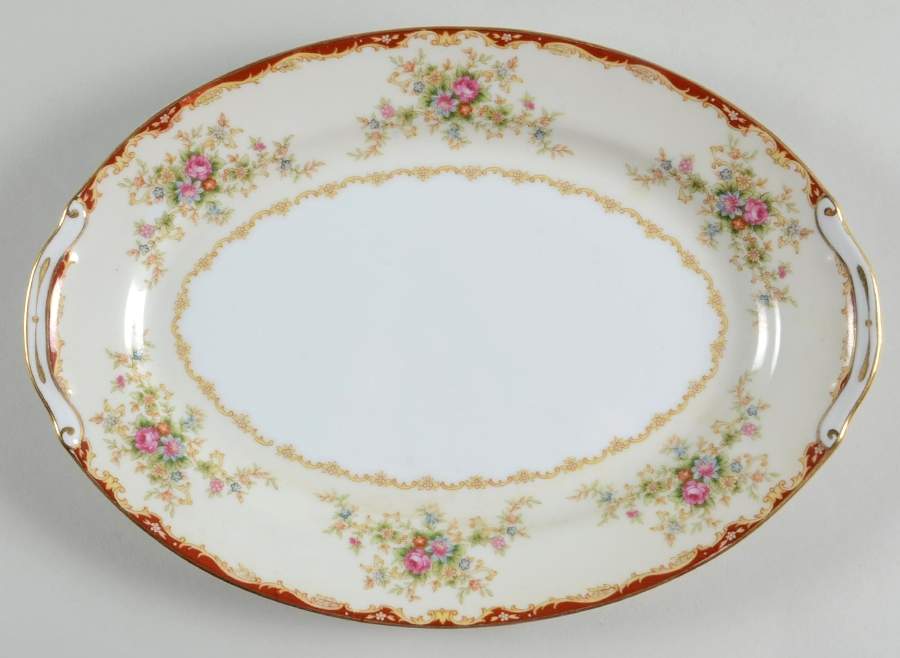 Convina 12" Oval Serving Platter by Monarch (Japan)-1