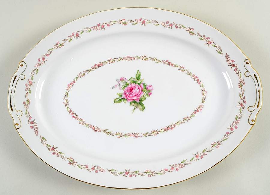 MON2 (JAPAN) 15" Oval Serving Platter by Monarch (Japan)-1