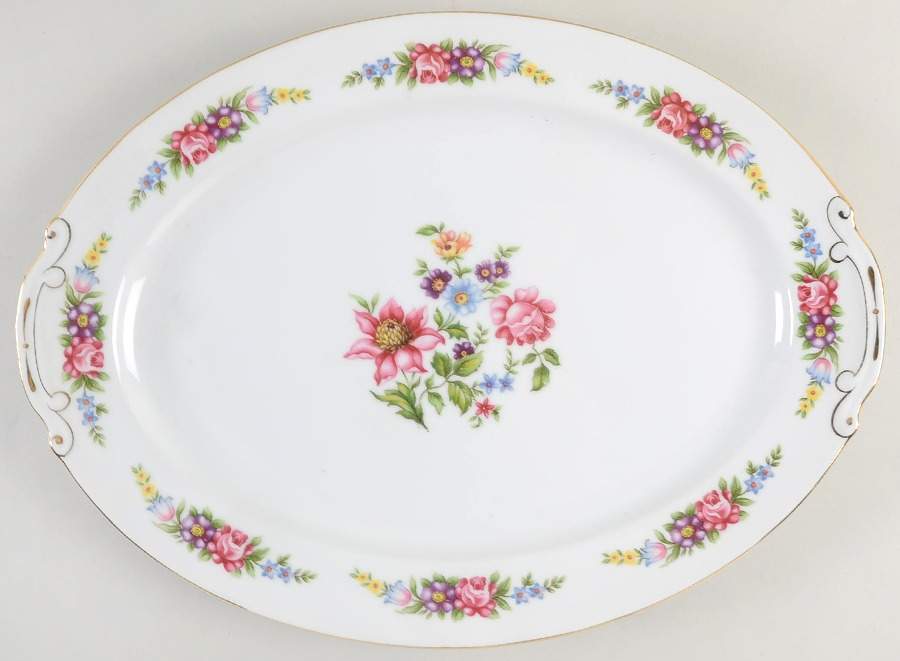 Belvedere 15" Oval Serving Platter by Monarch (Japan)-1