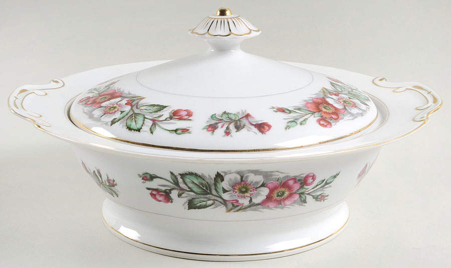 Montana Rose Round Covered Vegetable by Monarch (Japan)-1