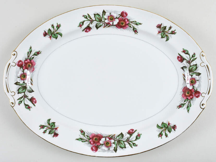 Montana Rose 16" Oval Serving Platter by Monarch (Japan)-1