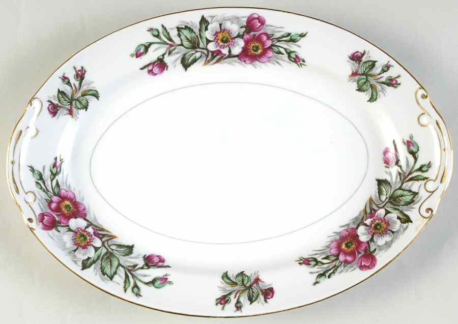 Montana Rose 11" Oval Serving Platter by Monarch (Japan)-1