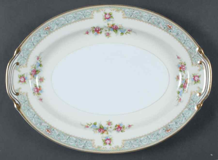 Rosaline 11" Oval Serving Platter by Monarch (Japan)-1