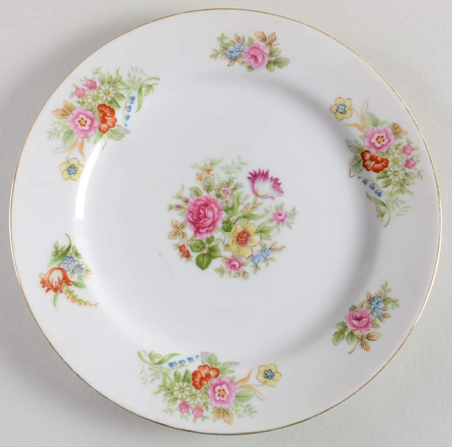 Sunnyvale (No Green Border) Salad Plate by Monarch (Japan)-1