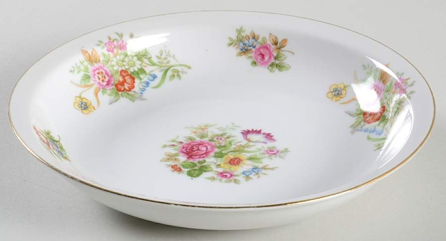 Sunnyvale (No Green Border) Rim Soup Bowl by Monarch (Japan)-1