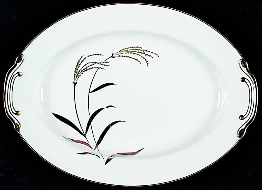Symphony (Japan) 12" Oval Serving Platter by Monarch (Japan)-1