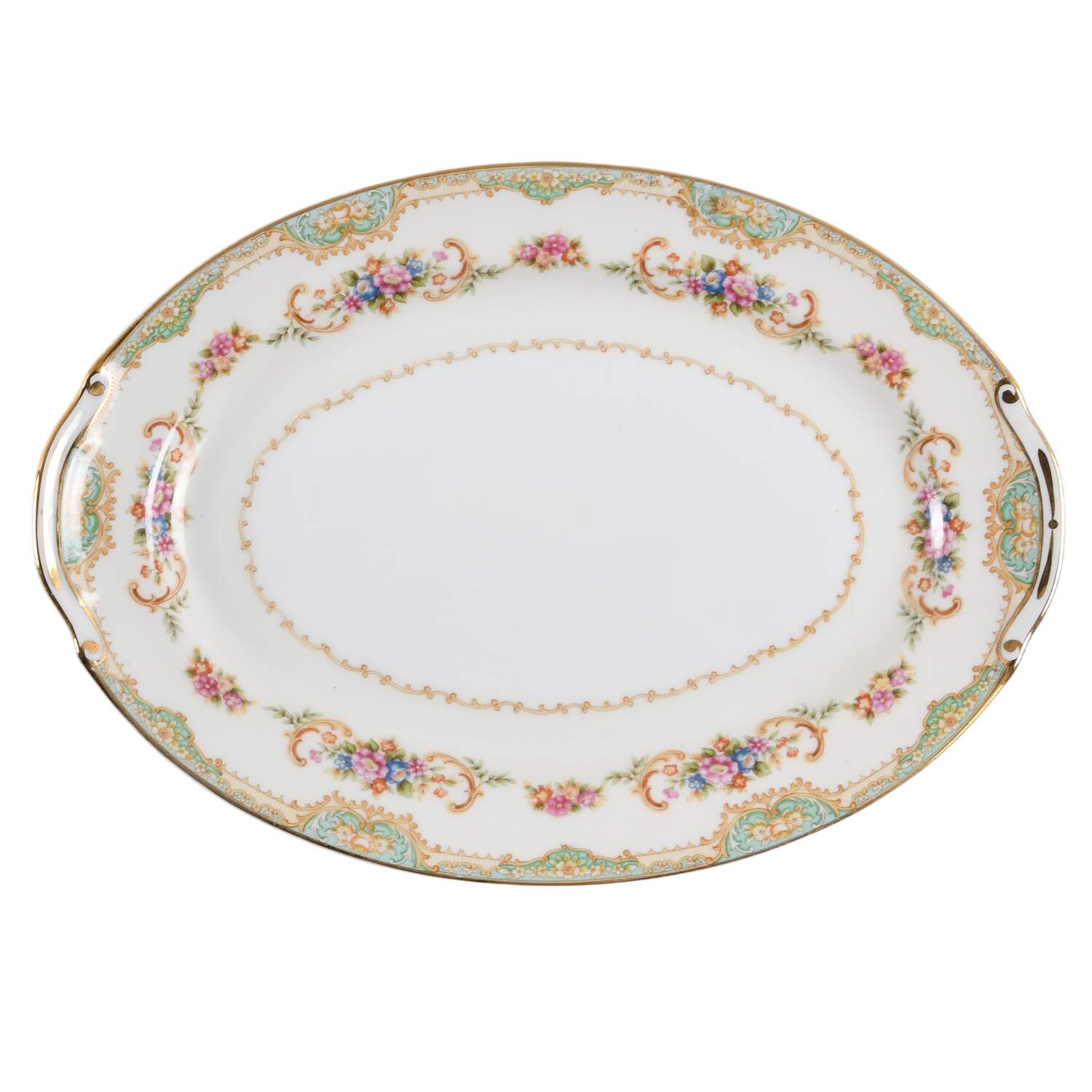 Yorkshire 11" Oval Serving Platter by Monarch (Japan)-1