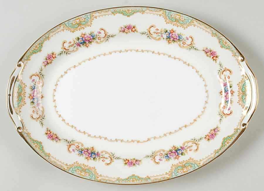 Yorkshire 12" Oval Serving Platter by Monarch (Japan)-1