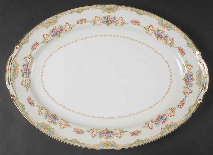 Yorkshire 15" Oval Serving Platter by Monarch (Japan)-1