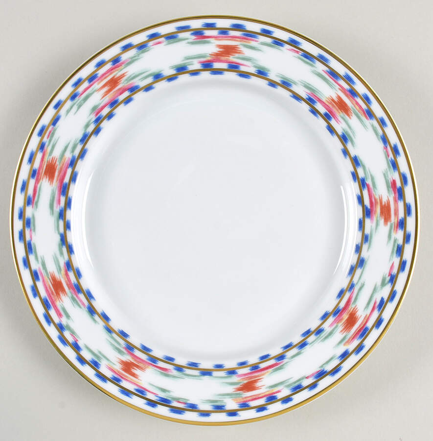 Bargello Salad Plate by Mottahedeh-1
