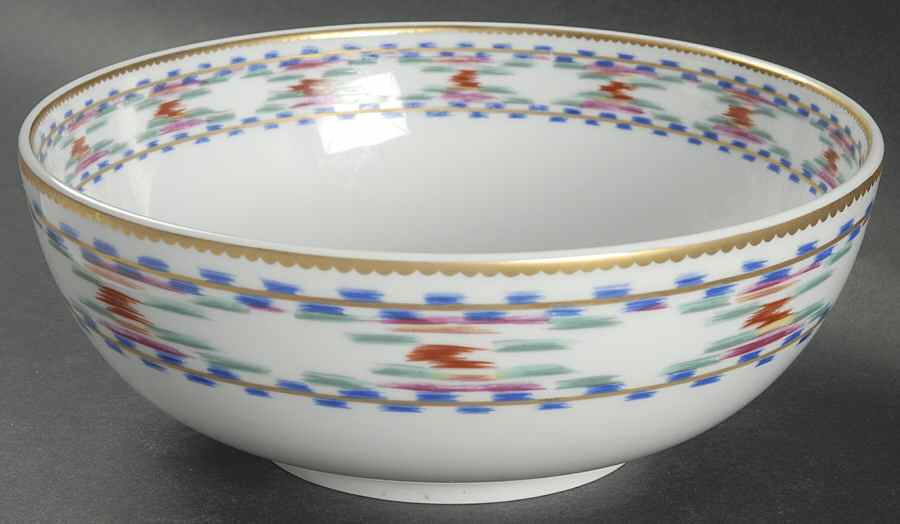 Bargello 8" Round Vegetable Bowl by Mottahedeh-1