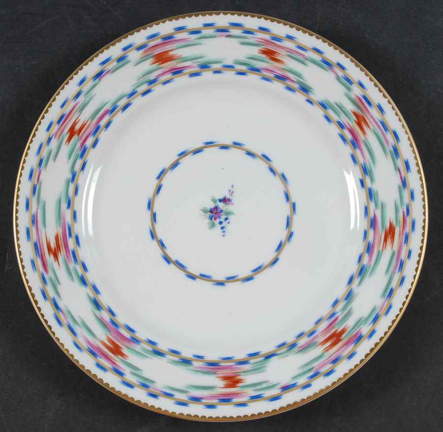 Bargello Salad/Dessert Plate by Mottahedeh-1