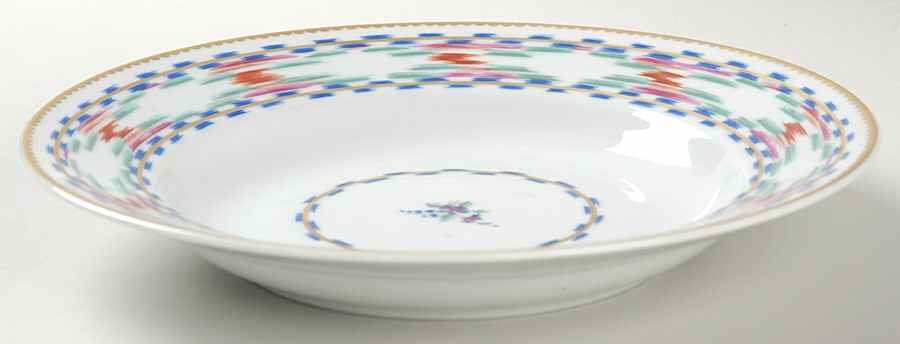 Bargello Large Rim Soup Bowl by Mottahedeh-1